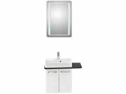 Budget ❤️ Aquarell Gästebad Oslo - 3-teilig in weiß 🛒