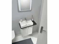 Budget ❤️ Aquarell Gästebad Oslo - 3-teilig in weiß 🛒 6 Budget ❤️ Aquarell Gästebad Oslo - 3-teilig in weiß 🛒 -Badezimmerschränke Verkäufe 24614176 nebenbild 03 1