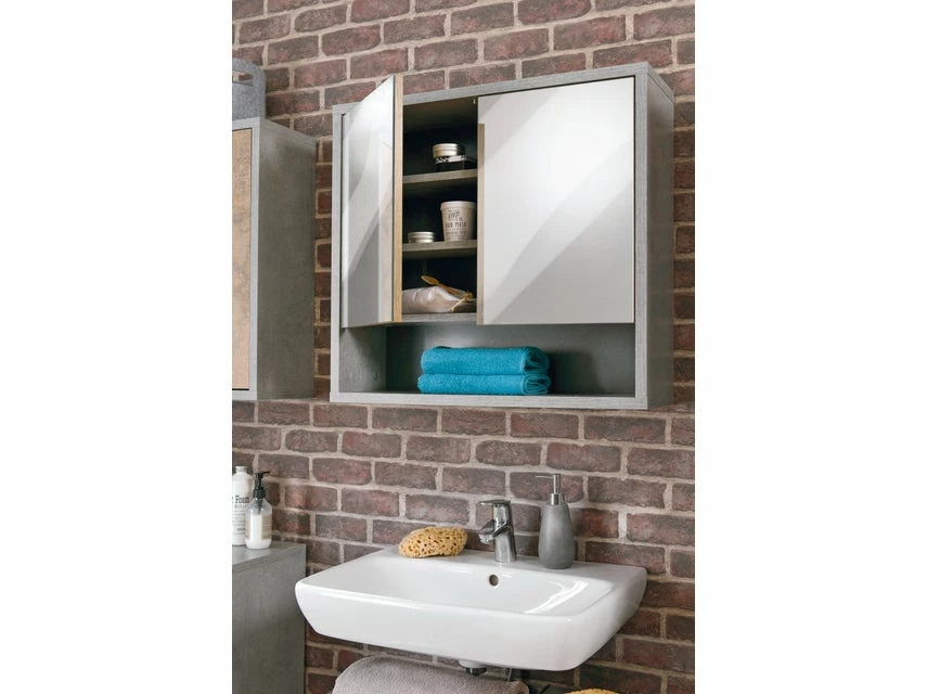 Coupon 🌟 Liv´ in Spiegelschrank Solano - 70/65/22 cm in grau 🧨 2 Coupon 🌟 Liv´ in Spiegelschrank Solano - 70/65/22 cm in grau 🧨 – Bild 2