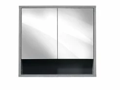 Coupon 🌟 Liv´ in Spiegelschrank Solano - 70/65/22 cm in grau 🧨