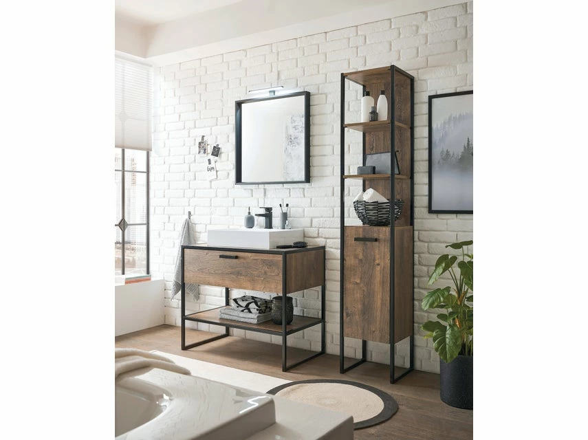 Budget 🌟 Hochschrank Vito Spell - 35,5/184/33 cm in braun 😍 4 Budget 🌟 Hochschrank Vito Spell - 35,5/184/33 cm in braun 😍 – Bild 4