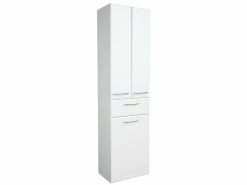 Schlussverkauf 😀 Hochschrank Filino - 50/185,5/33 cm in weiß 😀