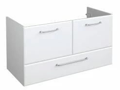 Auslauf 🤩 Waschtisch-Unterschrank Filino - 96/51/44 cm in weiß ⌛