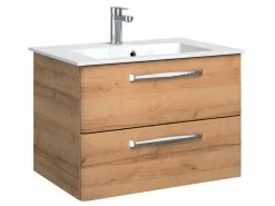 Schlussverkauf 😍 Waschtisch-Unterschrank Trentino - 75/51/49 cm in braun 👏