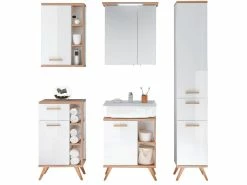 Neu ✨ Waschtisch-Unterschrank Noventa - 60,5/65/33 cm in weiß 👏 -Badezimmerschränke Verkäufe 6237499 0519357 22301981