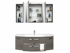 Bestpreis 🔥 Pelipal Badezimmer-Block Valea in grau ⌛ -Badezimmerschränke Verkäufe 6248055 0522463 2 23683750 3