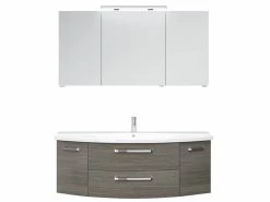 Badezimmerschränke Verkäufe 23 Bestpreis 🔥 Pelipal Badezimmer-Block Valea in grau ⌛