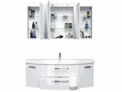 Bestes Angebot 😀 Pelipal Badezimmer-Block Valea in weiß 👏 -Badezimmerschränke Verkäufe 6248195 0522490 2 23683685 3