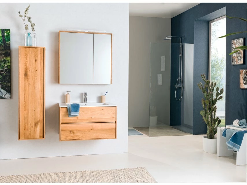 Besorgen 🎁 Die grüne Linie Spiegelschrank Lina - 80/78/16 cm in braun 🌟 2 Besorgen 🎁 Die grüne Linie Spiegelschrank Lina - 80/78/16 cm in braun 🌟 – Bild 2