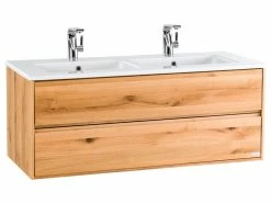 Schlussverkauf ⌛ Die grüne Linie Waschtisch-Unterschrank Lina - 120/47/50 cm in braun 👏 -Badezimmerschränke Verkäufe 6251497 0523349 1 23626487 3