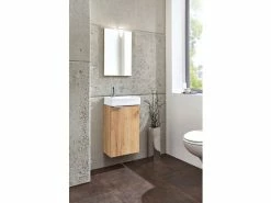 Bestpreis ⭐ Gästebad-Set Gizo - 3-teilig in braun 🥰 -Badezimmerschränke Verkäufe 6283054 0531074 2 23037874