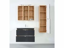 Coupon 🔔 Hängeschrank Vito Lios in grau 👍 -Badezimmerschränke Verkäufe 6349967 0536426 4 23918181