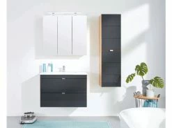 Coupon 🔔 Hängeschrank Vito Lios in grau 👍 -Badezimmerschränke Verkäufe 6349971 0536426 7 23918181