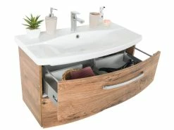 Am billigsten 🛒 Pelipal Badezimmer-Block Valea in braun 🧨 -Badezimmerschränke Verkäufe 6507671 0565651 12 23680540 16