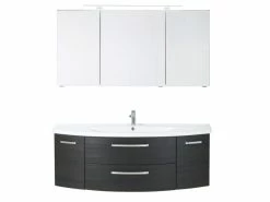 Badezimmerschränke Verkäufe 21 Blitzangebot 🌟 Pelipal Badezimmer-Block Valea in dunkelbraun 🔥