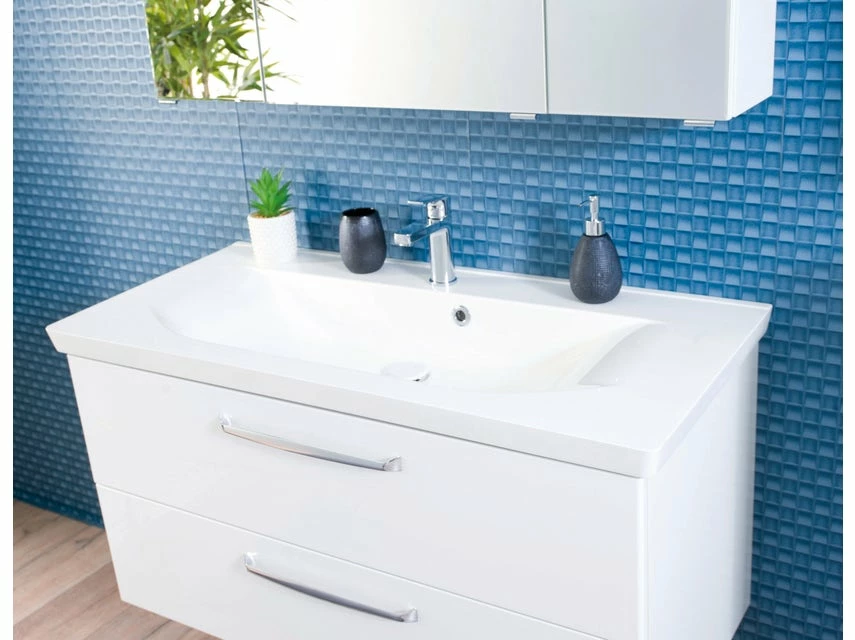 Rabatt 🛒 Waschtisch-Unterschrank Trentino - 105/51/49 cm in weiß 🔥 5 Rabatt 🛒 Waschtisch-Unterschrank Trentino - 105/51/49 cm in weiß 🔥 – Bild 5