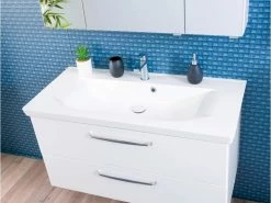 Rabatt 🛒 Waschtisch-Unterschrank Trentino - 105/51/49 cm in weiß 🔥 12 Rabatt 🛒 Waschtisch-Unterschrank Trentino - 105/51/49 cm in weiß 🔥 -Badezimmerschränke Verkäufe 6516798 0567617 5 20083979 3