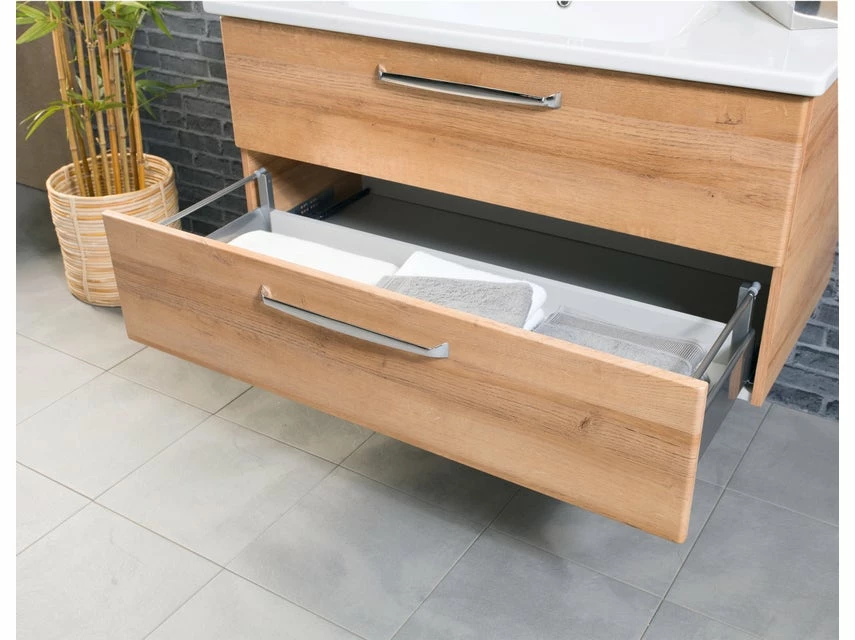 Großhandel ✨ Waschtisch-Unterschrank Trentino - 105/51/49 cm in braun 😉 3 Großhandel ✨ Waschtisch-Unterschrank Trentino - 105/51/49 cm in braun 😉 – Bild 3