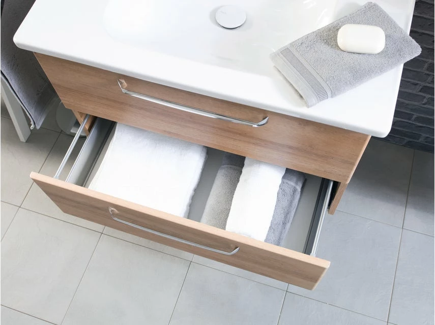 Schlussverkauf 😍 Waschtisch-Unterschrank Trentino - 75/51/49 cm in braun 👏 2 Schlussverkauf 😍 Waschtisch-Unterschrank Trentino - 75/51/49 cm in braun 👏 – Bild 2