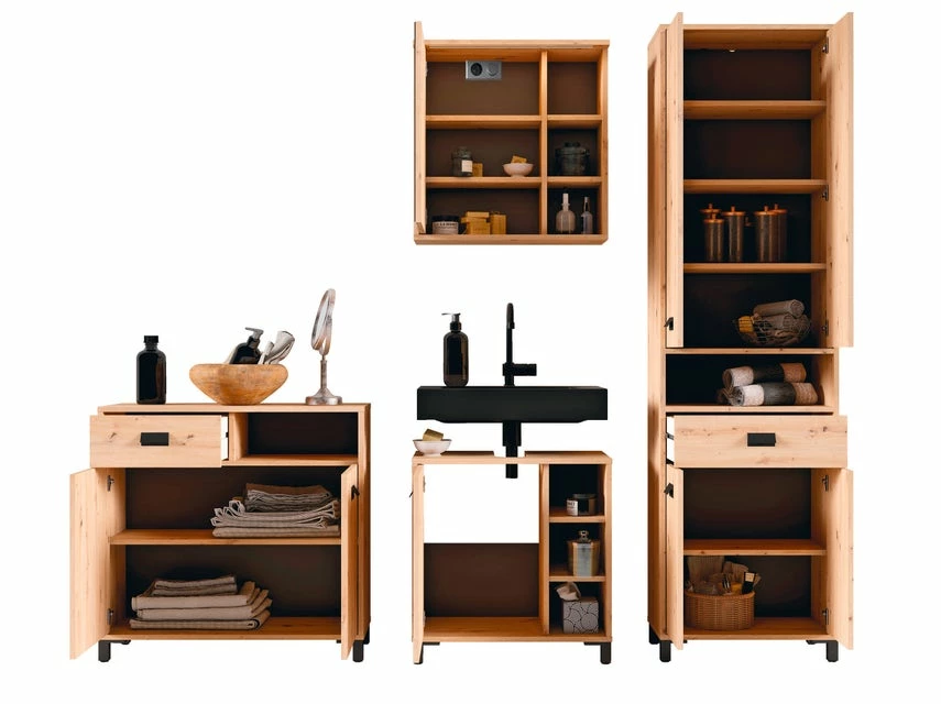 Bestpreis 🛒 Vivre Hochschrank Milo - 54/193/31 cm in braun ⭐ 5 Bestpreis 🛒 Vivre Hochschrank Milo - 54/193/31 cm in braun ⭐ – Bild 5