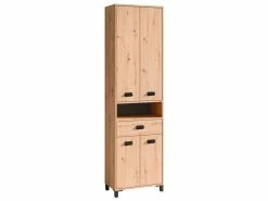 Bestpreis đ Vivre Hochschrank Milo - 54/193/31 cm in braun â