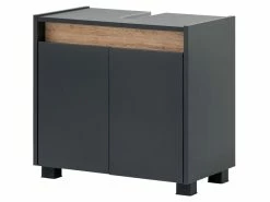 Blitzangebot 😉 Vivre Waschbecken-Unterschrank Cosmo - 57/54,6/33 cm in grau 👍 -Badezimmerschränke Verkäufe 6522803 0568857 2 24312910 1