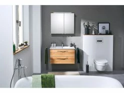 Am billigsten ❤️ Badezimmer-Set Mondo Moran 02 - 3-teilig in braun ⌛ -Badezimmerschränke Verkäufe 6540300 0574002 1 23540083