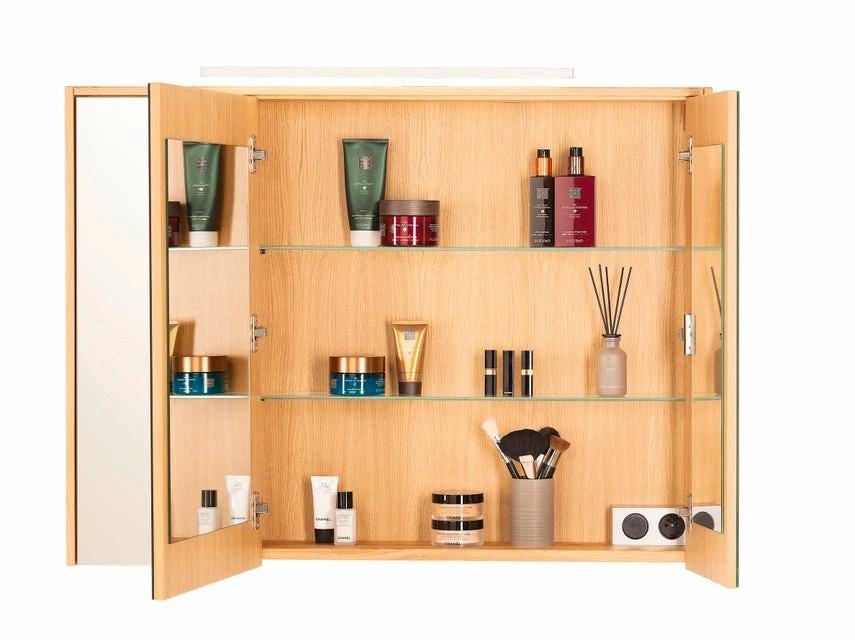 Angebote ✔️ Die grüne Linie Spiegelschrank Lina - 105/78/16 cm in braun ✨ 3 Angebote ✔️ Die grüne Linie Spiegelschrank Lina - 105/78/16 cm in braun ✨ – Bild 3