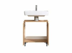 Auslauf 🔔 Vivre Waschbeckenunterschrank Buca - 60/53/33 cm in braun 🔥 -Badezimmerschränke Verkäufe 6622876 0582095 2 24400434