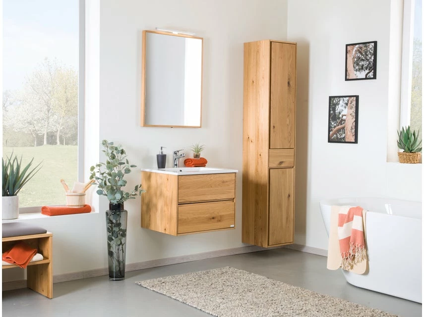 Rabatt 😉 Die grüne Linie Waschtisch-Unterschrank Lina - 60/47/50 cm in braun 🧨 3 Rabatt 😉 Die grüne Linie Waschtisch-Unterschrank Lina - 60/47/50 cm in braun 🧨 – Bild 3