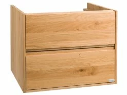 Rabatt 😉 Die grüne Linie Waschtisch-Unterschrank Lina - 60/47/50 cm in braun 🧨