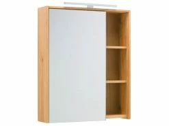 Schlussverkauf ❤️ Die grüne Linie Spiegelschrank Lina - 65/78/16 cm in braun ❤️