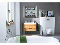 Am billigsten ❤️ Badezimmer-Set Mondo Moran 02 - 3-teilig in braun ⌛ -Badezimmerschränke Verkäufe 6631525 0584568 3 23540083