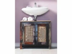 Brandneu 😍 The Lodge Waschbecken-Unterschrank Goa in braun 🎉