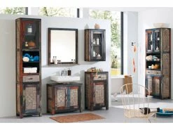 Brandneu 😍 The Lodge Waschbecken-Unterschrank Goa in braun 🎉 -Badezimmerschränke Verkäufe 6634072 0585466 3 23159719