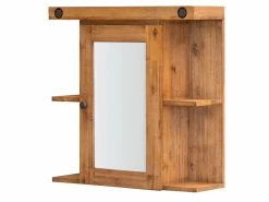 Bestes Angebot 😀 The Lodge Spiegelschrank City - 68/69/22 cm in braun ❤️ -Badezimmerschränke Verkäufe 6643873 0586537 3 24314883