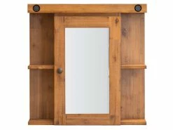 Bestes Angebot 😀 The Lodge Spiegelschrank City - 68/69/22 cm in braun ❤️