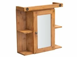 Bestes Angebot 😀 The Lodge Spiegelschrank City - 68/69/22 cm in braun ❤️ -Badezimmerschränke Verkäufe 6643878 0586537 8 24314883