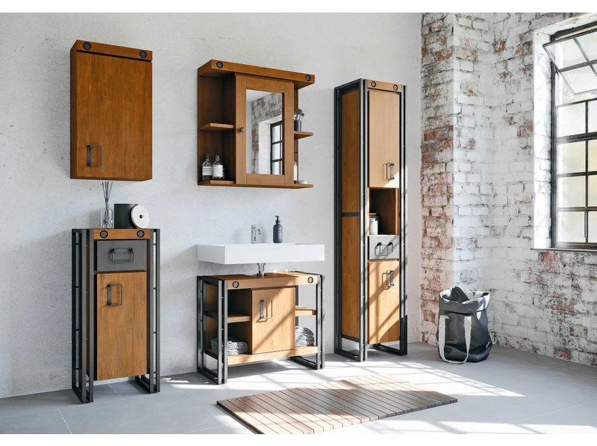 Bestpreis ❤️ The Lodge Waschbecken-Unterschrank City - 68/56/33 cm in braun 🔥 3 Bestpreis ❤️ The Lodge Waschbecken-Unterschrank City - 68/56/33 cm in braun 🔥 – Bild 3