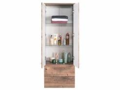 Brandneu 🎉 Midischrank Filino in braun 🛒 -Badezimmerschränke Verkäufe 6656900 0590731 4 23348932