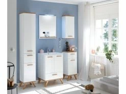 Angebote 🛒 Hochschrank Noventa in weiß 😍 -Badezimmerschränke Verkäufe 6664306 0593070 4 22302046