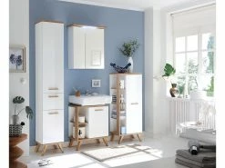 Am billigsten 😀 Spiegelschrank Noventa in weiß ✔️ -Badezimmerschränke Verkäufe 6664308 0593074 2 22302129