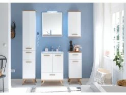 Schlussverkauf 🥰 Wandschrank Noventa in weiß 🎉 -Badezimmerschränke Verkäufe 6664309 0593076 1 22302161