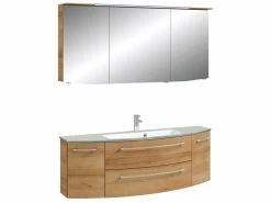 Aktion ⭐ Aquarell Badezimmer-Set Casablanca - 3-teilig in braun 🧨 -Badezimmerschränke Verkäufe 6680552 0599031 1 24576699