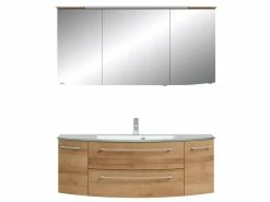 Aktion ⭐ Aquarell Badezimmer-Set Casablanca - 3-teilig in braun 🧨