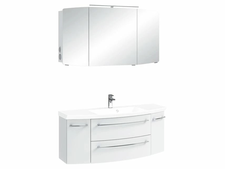 Schlussverkauf ⭐ Aquarell Badezimmer-Set Casablanca - 3-teilig in weiß 🧨 2 Schlussverkauf ⭐ Aquarell Badezimmer-Set Casablanca - 3-teilig in weiß 🧨 – Bild 2