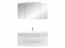 Schlussverkauf ⭐ Aquarell Badezimmer-Set Casablanca - 3-teilig in weiß 🧨