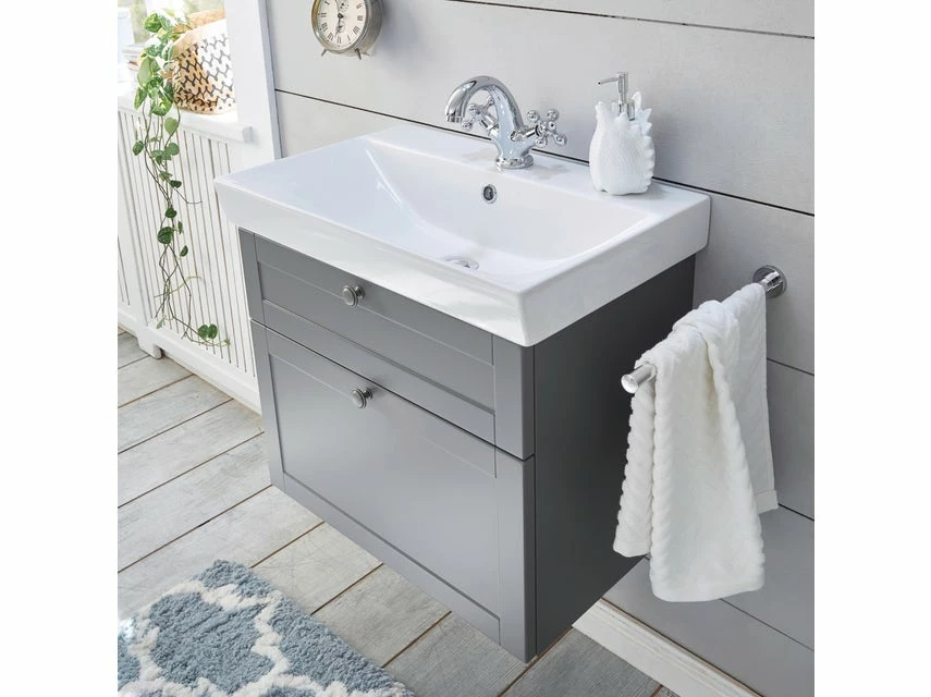 Schlussverkauf đ Aquarell Badezimmer-Set Salzburg - 3-teilig in grau â 3 Schlussverkauf đ Aquarell Badezimmer-Set Salzburg - 3-teilig in grau â â Bild 3