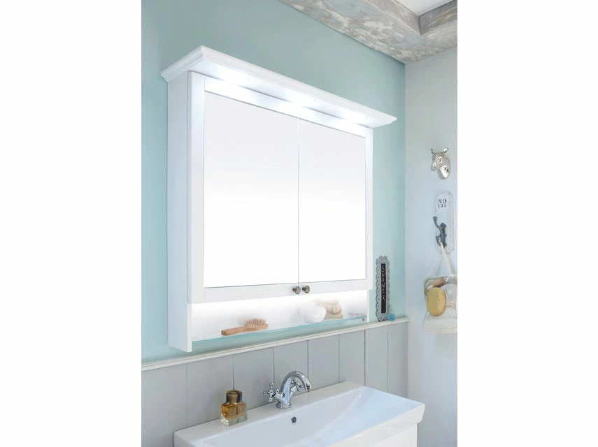 Budget ⌛ Aquarell Badezimmer-Set Salzburg - 3-teilig in weiß 🎉 3 Budget ⌛ Aquarell Badezimmer-Set Salzburg - 3-teilig in weiß 🎉 – Bild 3