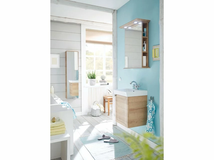 Bestpreis 🔔 Aquarell Badezimmer-Set Salzburg rechts in braun 😍 1 Bestpreis 🔔 Aquarell Badezimmer-Set Salzburg rechts in braun 😍